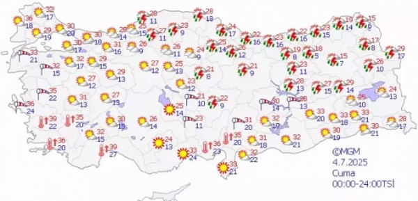 Meteoroloji’den Yağış ve Sıcaklık Uyarısı! Bugün hava nasıl olacak?